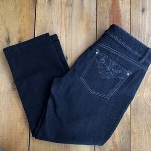 White‎ House Black Market Crop Leg Jeans Capris Size 6